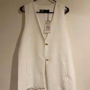 Zara womens no sleeve blazer